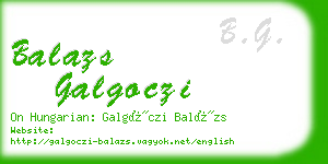 balazs galgoczi business card